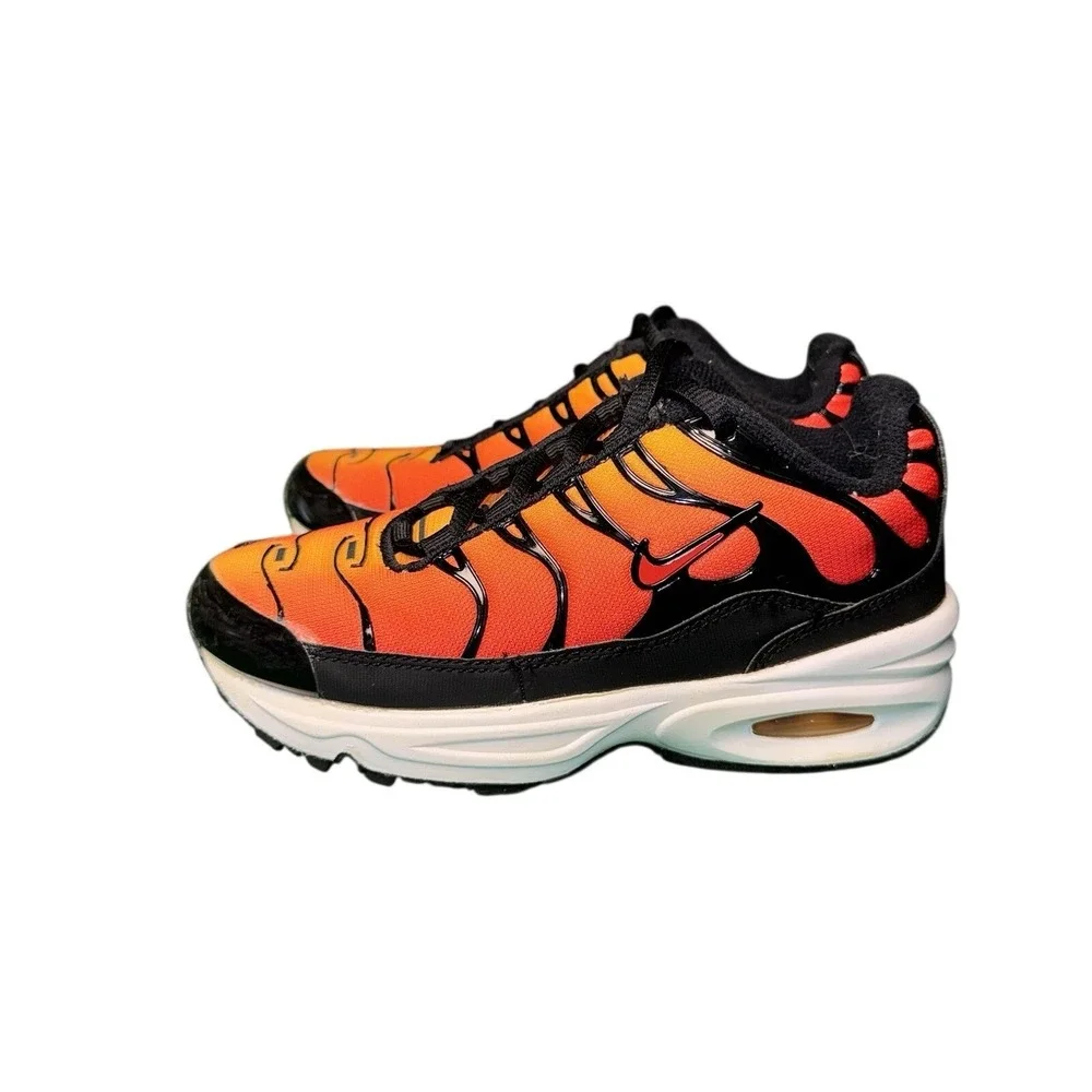 Nike Air Max Plus TN Sunset Orange Black BV5974-001 Kids Shoes 13C